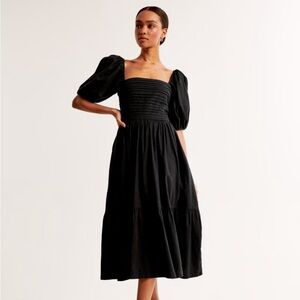 Abercrombie & Fitch Emerson linen Midi Dress